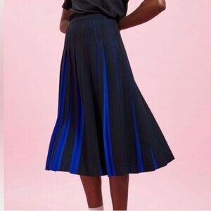 Clare V x Monoprix Pleated midi skirt Size Medium